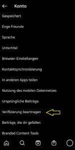 Konto auf Instagram verifizieren lassen