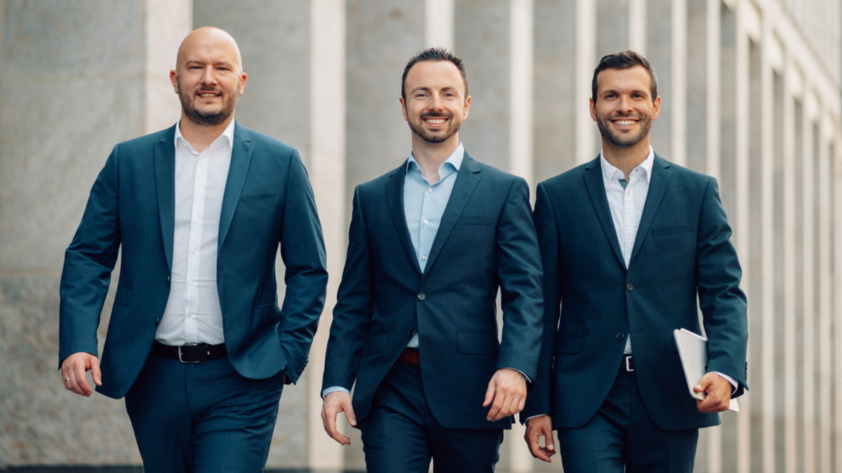 Michael Wohlfart, Bastian Schoder und Dominik Odermatt von der Kanzleibooster GmbH