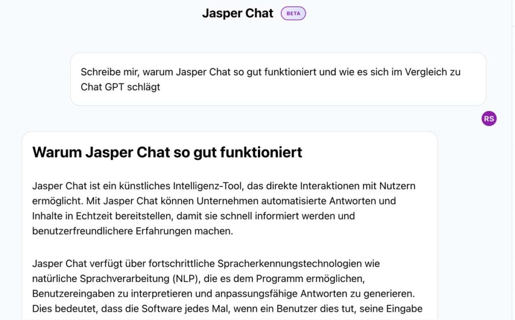 Jasper AI Chat